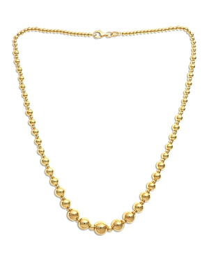 Bloomingdale's Graduated Bead Collar Necklace In 14k Yellow Gold, 18