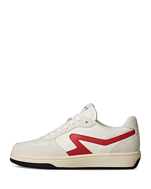 Shop Rag & Bone Women's Retro Court Lace Up Sneakers In Off White/red