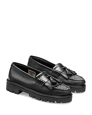 G.h. Bass Originals Women's Whitney Crystal Super Lug Loafers In Black