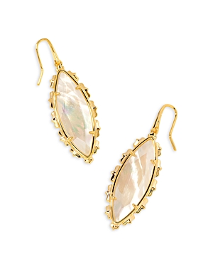 Shop Kendra Scott Genevieve Drop Earrings In Gold Ivory