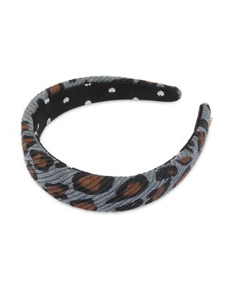Lele Sadoughi Alice Leopard Corduroy Headband  display picture 2