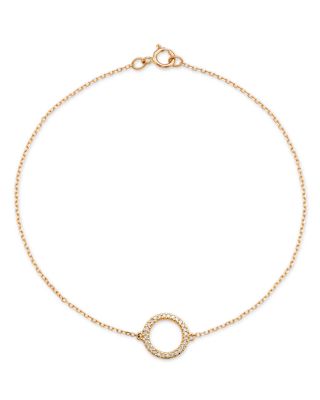 Diamond Circle Bracelet Collection in 14K Gold, 0.08 tcw