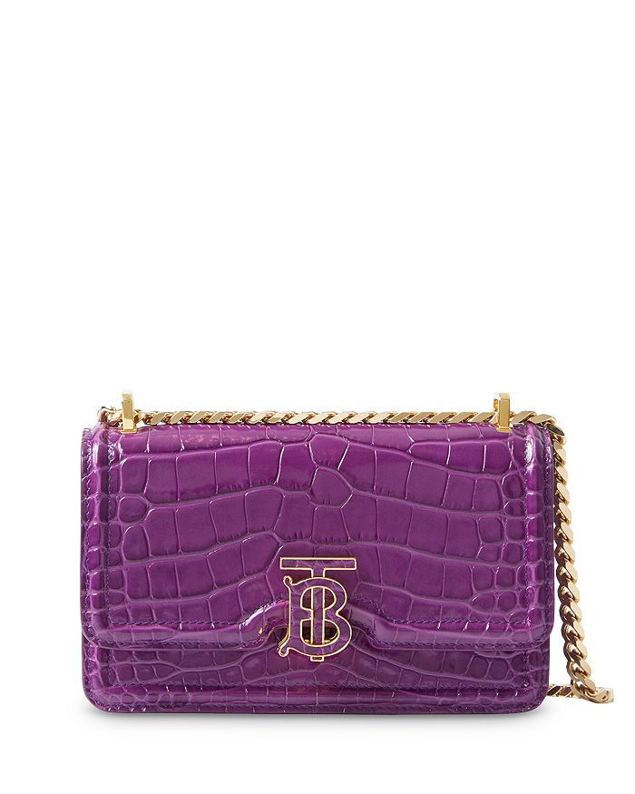Burberry Mini Embossed Leather Chain TB Bag | Bloomingdale's