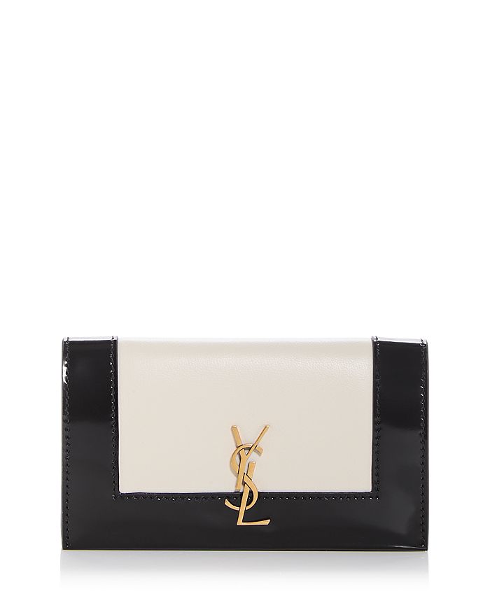 Saint Laurent Cassandre Leather Card Snap Case Bloomingdale's
