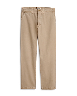 Alex Mill Cotton Regular Fit Chino Trousers In Faded Khaki