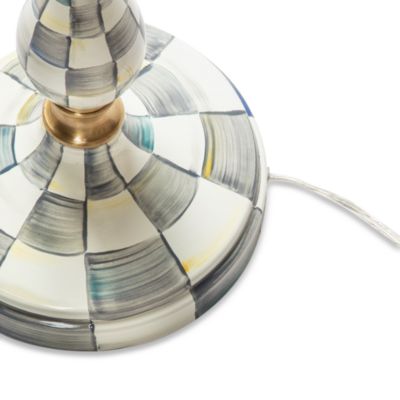 Sterling Check Enamelware Reading Floor Lamp