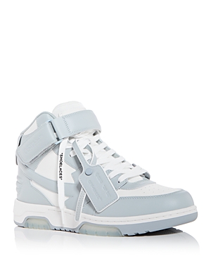 Off-white Men's Out Of Office Mid Top Sneakers In White Grey