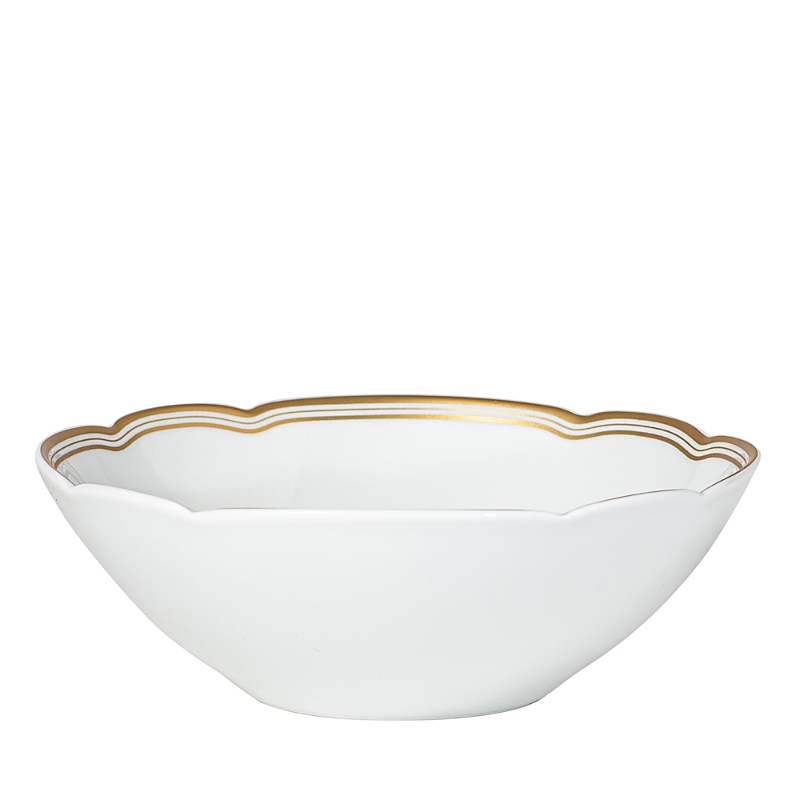 Bernardaud Pompadour Cereal Bowl In White/gold
