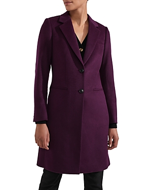 Hobbs London Tilda Coat In Purple