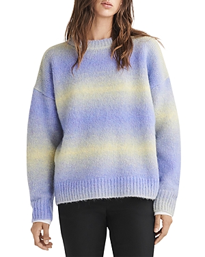 Rag & Bone Holly Crewneck Sweater In Purple Multi