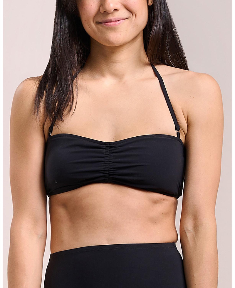 Moloco Bianca Bandeau Bikini Top In Black