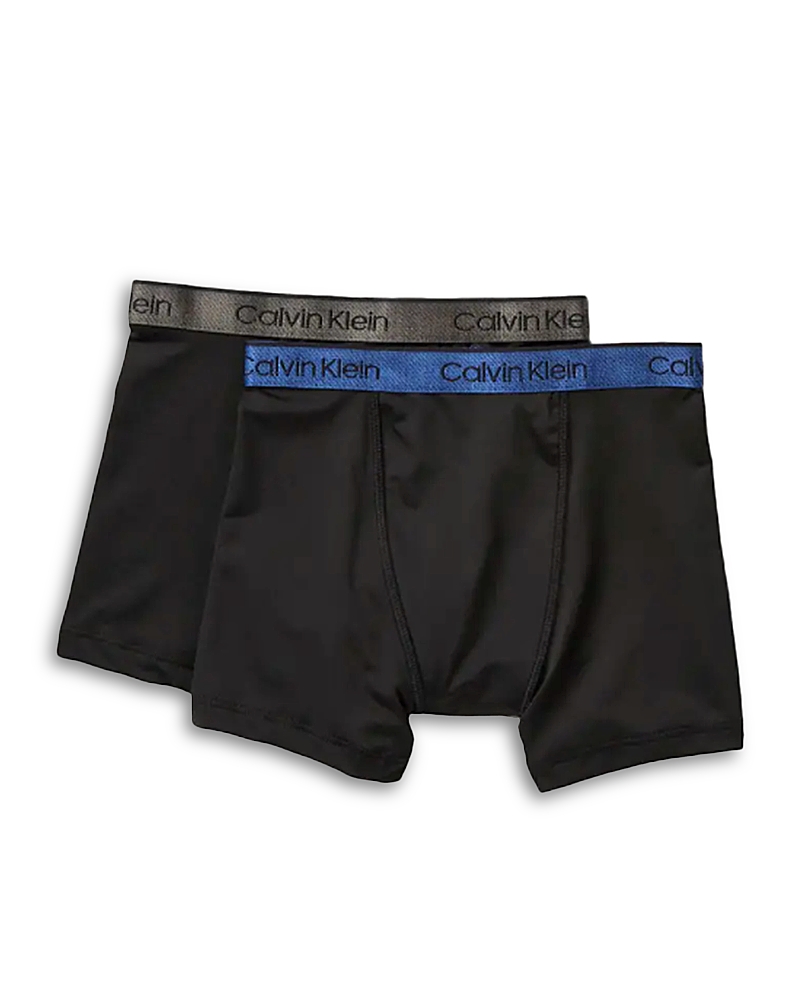 Calvin Klein Kids Boys' Performance Boxer Briefs, 2 Pack - Big Kid