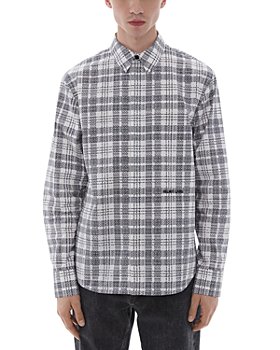Helmut Lang - Printed Long Sleeve Button Front Shirt