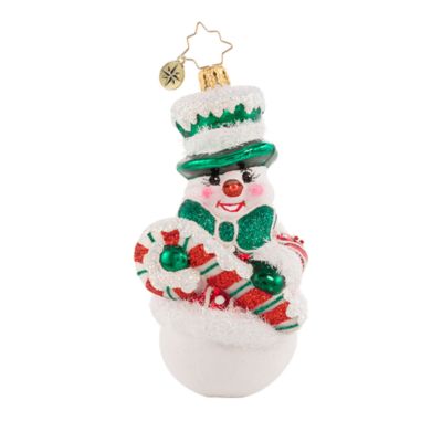 Christopher Radko - Candy Cane Entertainer Snowman Ornament