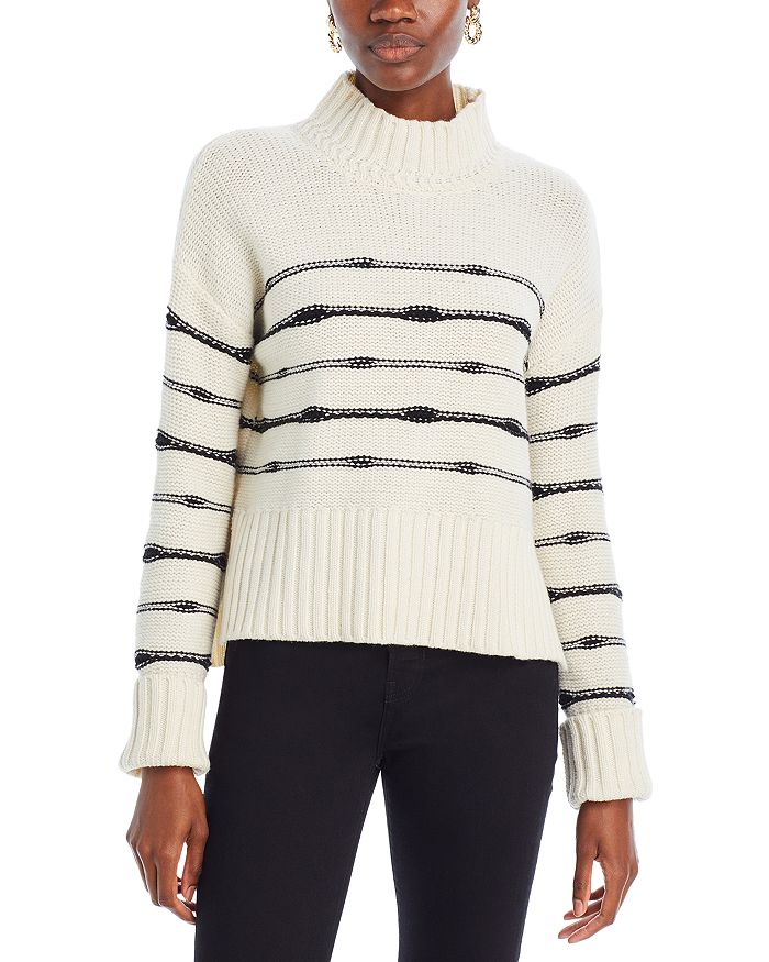 Veronica Beard Viori Striped Turtleneck Sweater | Bloomingdale's