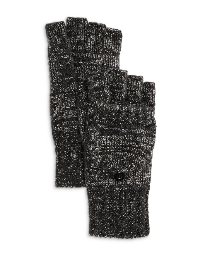 100% Alpaca Hand Knit Half Finger Gloves, Fingerless Cut Off Mittens Green