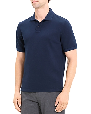 THEORY DELROY STRETCH DOUBLE PIQUÉ JERSEY POLO SHIRT