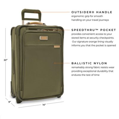 Baseline Essential 2 Wheel Carry On Suitcase