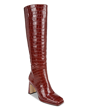 Sam Edelman Issabel Knee High Boot In Red Maple