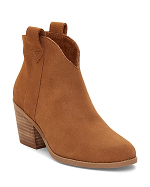 TOMS WOMEN'S CONSTANCE PULL ON HIGH HEEL WESTERN BOOTS