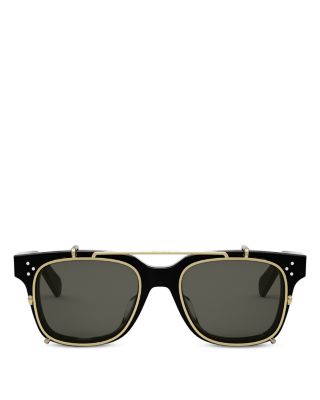 Clip On Square Sunglasses, 50mm