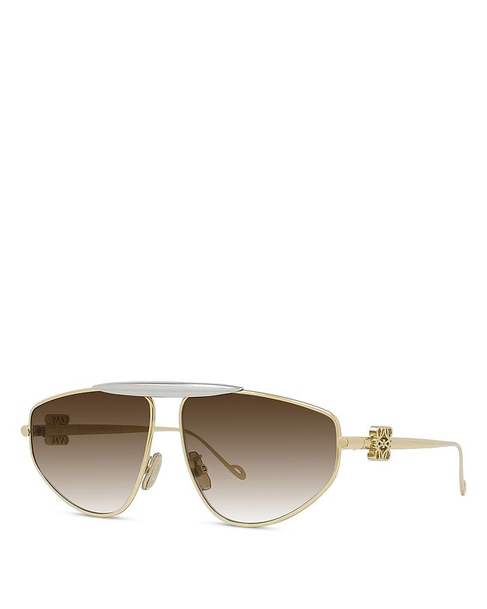 Loewe Anagram Aviator Sunglasses, 61mm | Bloomingdale's
