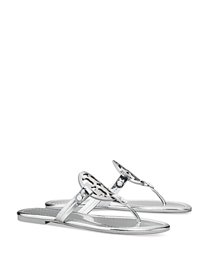 Tory Burch Women's Miller Thong Sandals In Argento