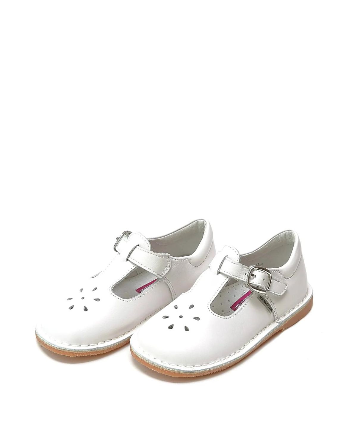 L'Amour Shoes Joy Classic Leather T-Strap Mary Jane - Little Kid