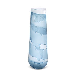 Global Views Glacier Vase Blue, Large