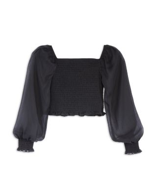 Girls' Chloe Sheer Sleeve Top - Big Kid