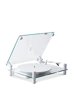 Transparent Bluetooth Turntable In White