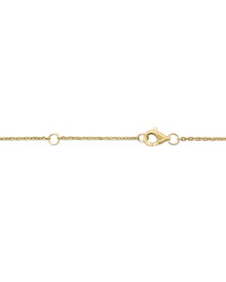 Rainbow Sapphire & Diamond Bezel Necklace in 14K Yellow Gold, 18"