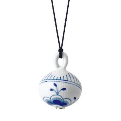 Blue Fluted Mega Christmas Bauble #2