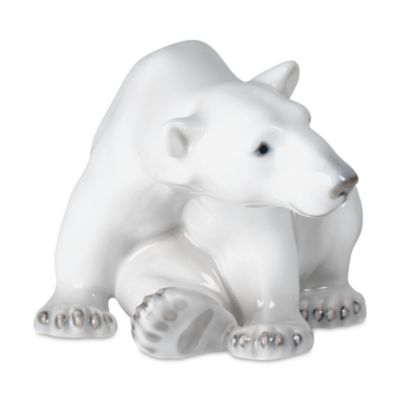 Polar Bear Sitting Figurine