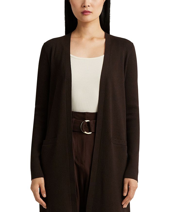 Ralph lauren open front cardigan discount