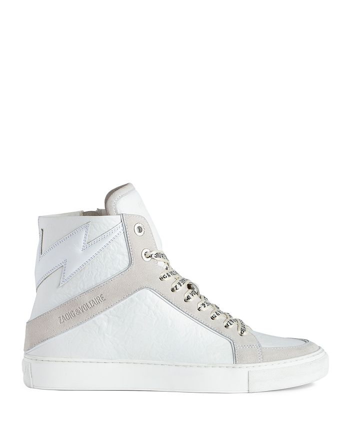 Zadig & Voltaire Women's High Flash Distressed Leather High Top ...