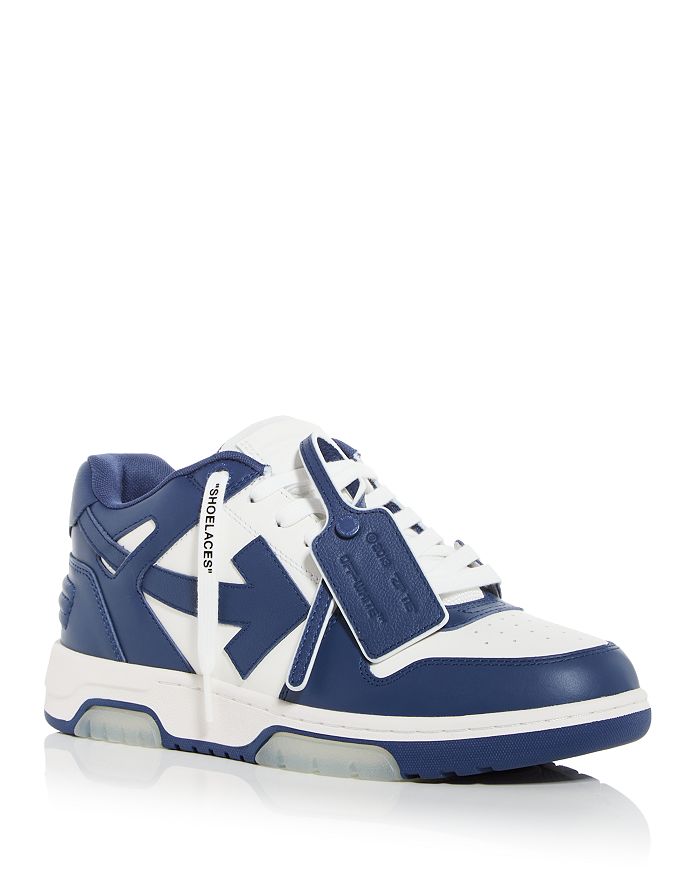 Off-white Sneakers Leather Perforated Detail In White Royal