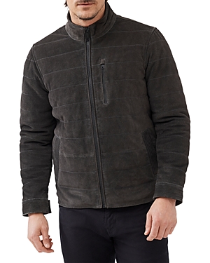 Shop Rodd & Gunn Rodd And Gunn Chalford Quilted Suede Jacket In Peat