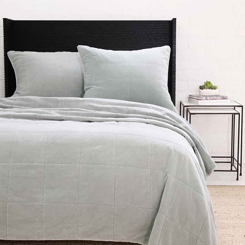 Pom Pom At Home Amsterdam Quilted Pillow & Coverlet Collection In Shore Blue