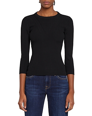 7 For All Mankind Cutout Back Rib Top