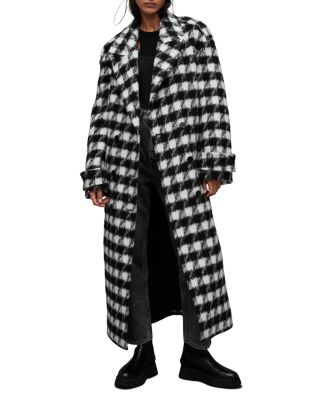 ALLSAINTS Haithe Checked Coat | Bloomingdale's