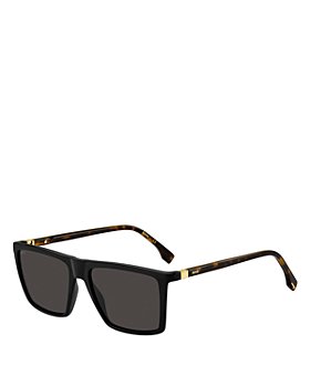 Hugo Boss - Flat Top Rectangle Sunglasses, 56mm