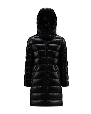 Moncler Girls' Moka Long Jacket - Little Kid In Black