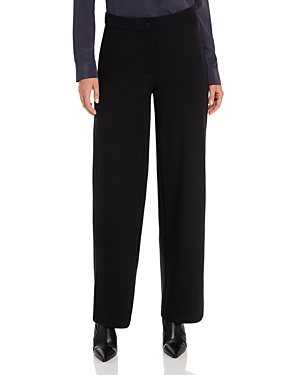 Eileen Fisher Straight Ankle Pants In Black