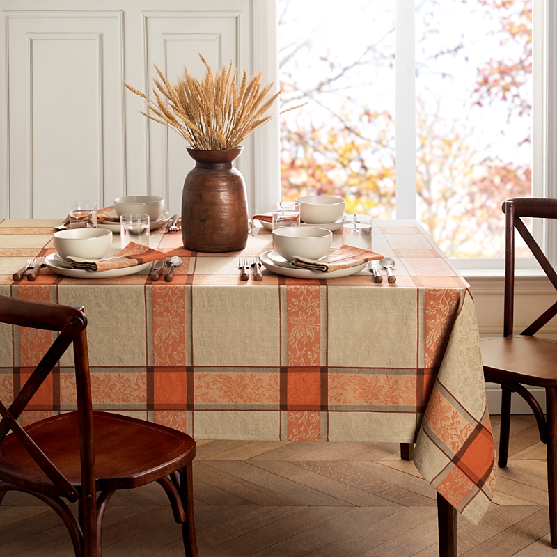 Elrene Home Fashions Autumnal Harvest Jacquard Tablecloth, 52 X 70 In Multi