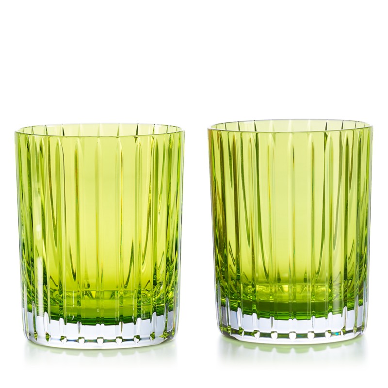 Baccarat Harmonie Colors of Joy Tumblers, Set of 2 in Moss