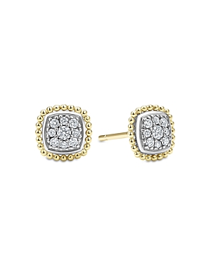Shop Lagos 18k Yellow Gold & Sterling Silver Rittenhouse Diamond Cluster Stud Earrings