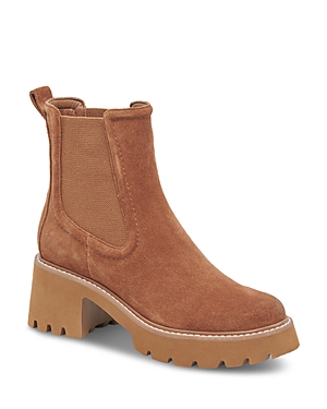 Shop Dolce Vita Women's Hawk H2o Pull On Booties In Chestnut Suede