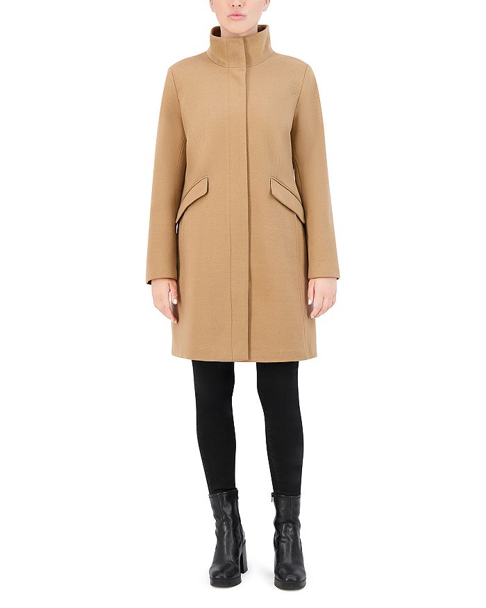 Cole Haan Twill Stand Collar Coat | Bloomingdale's