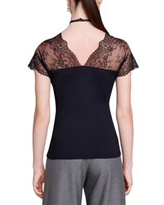 Liliona Lace Trim Top